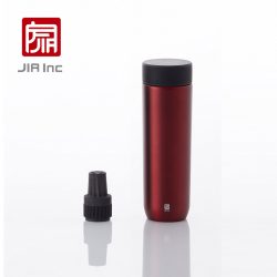 JIA 竹炭陶醒水芯隨身瓶 (胭脂紅) 300ml