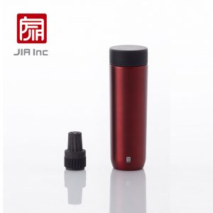 JIA 竹炭陶醒水芯隨身瓶 (胭脂紅) 300ml