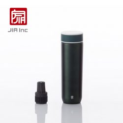 JIA 竹炭陶醒水芯隨身瓶 (文人青) 300ml